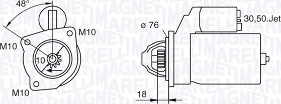 Magneti Marelli 063280008010 - Démarreur cwaw.fr