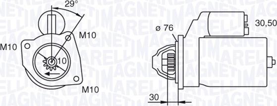 Magneti Marelli 063280010010 - Démarreur cwaw.fr