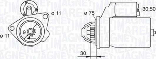 Magneti Marelli 063280034010 - Démarreur cwaw.fr