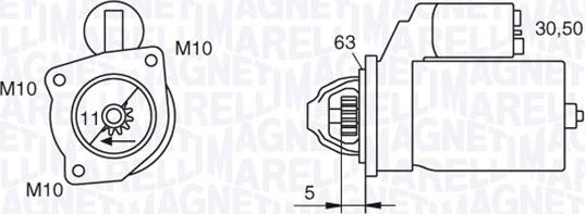 Magneti Marelli 063280036010 - Démarreur cwaw.fr