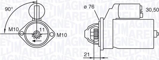 Magneti Marelli 063721473010 - Démarreur cwaw.fr