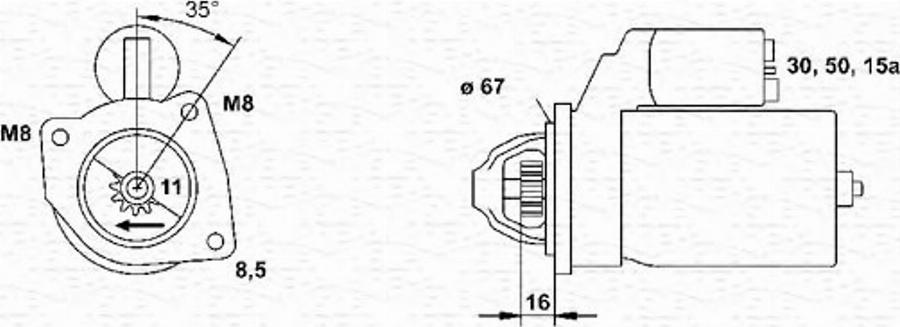 Magneti Marelli 063220931010 - Démarreur cwaw.fr