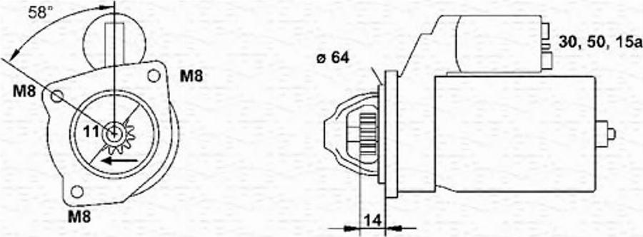 Magneti Marelli 063221431010 - Démarreur cwaw.fr