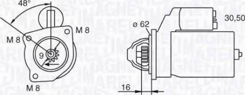 Magneti Marelli 063222908010 - Démarreur cwaw.fr