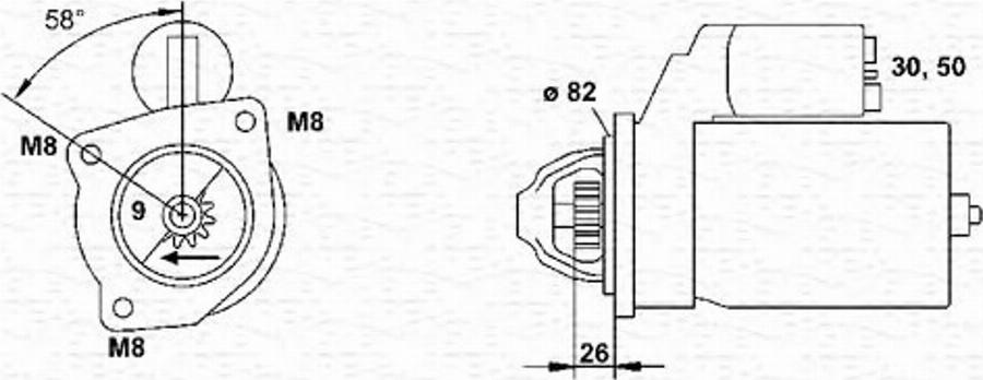 Magneti Marelli 063222134010 - Démarreur cwaw.fr