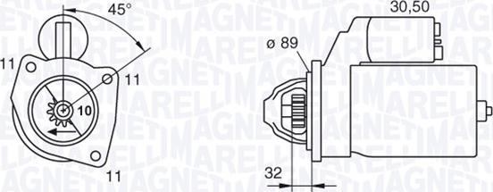 Magneti Marelli 063227592010 - Démarreur cwaw.fr