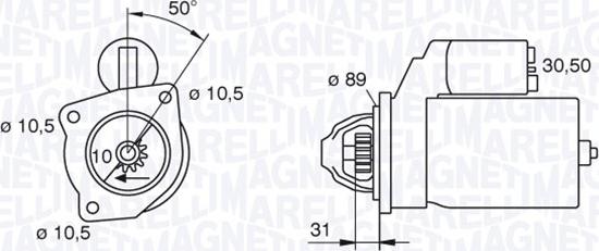 Magneti Marelli 063227602010 - Démarreur cwaw.fr