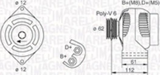 Magneti Marelli 063731884010 - Alternateur cwaw.fr