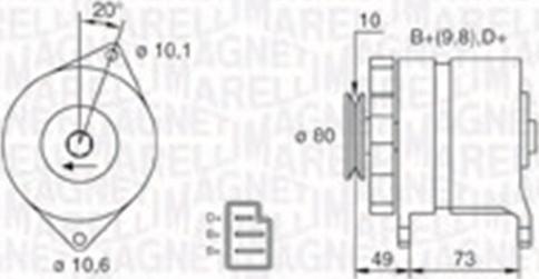 Magneti Marelli 063730016010 - Alternateur cwaw.fr