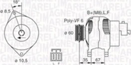 Magneti Marelli 063730010010 - Alternateur cwaw.fr