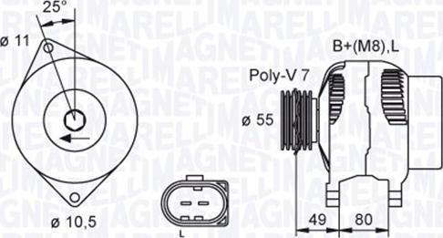 Magneti Marelli 063730036010 - Alternateur cwaw.fr