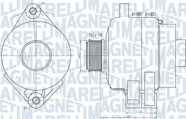 Magneti Marelli 063731995010 - Alternateur cwaw.fr