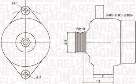 Magneti Marelli 063731952010 - Alternateur cwaw.fr