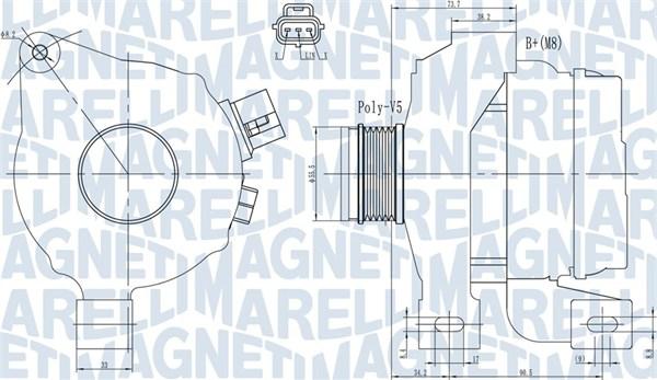 Magneti Marelli 063731966010 - Alternateur cwaw.fr