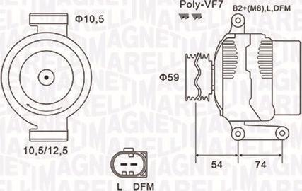 Magneti Marelli 063731922010 - Alternateur cwaw.fr