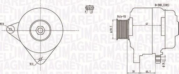 Magneti Marelli 063731972010 - Alternateur cwaw.fr