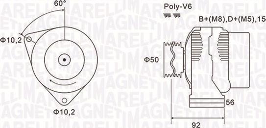 Magneti Marelli 063731491010 - Alternateur cwaw.fr