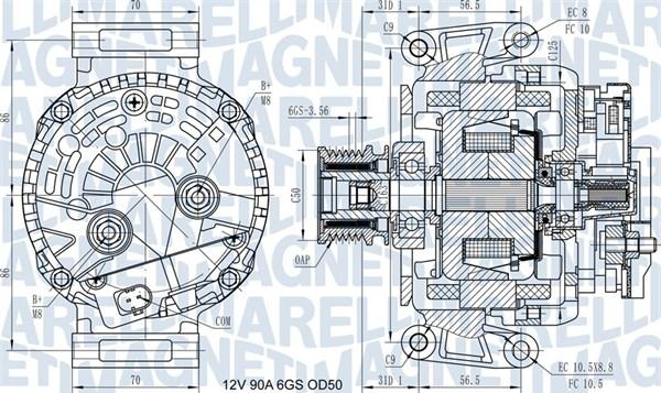 Magneti Marelli 063731439210 - Alternateur cwaw.fr