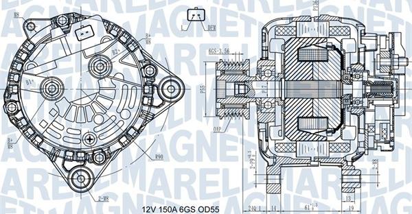 Magneti Marelli 063731435410 - Alternateur cwaw.fr