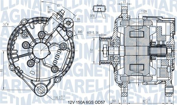 Magneti Marelli 063731430110 - Alternateur cwaw.fr