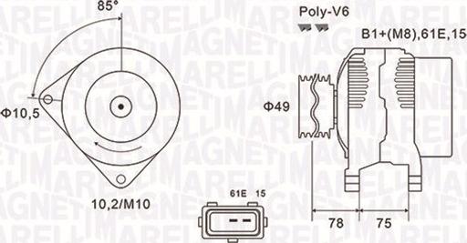 Magneti Marelli 063731591010 - Alternateur cwaw.fr