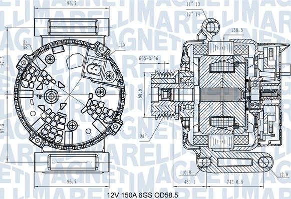 Magneti Marelli 063731546110 - Alternateur cwaw.fr