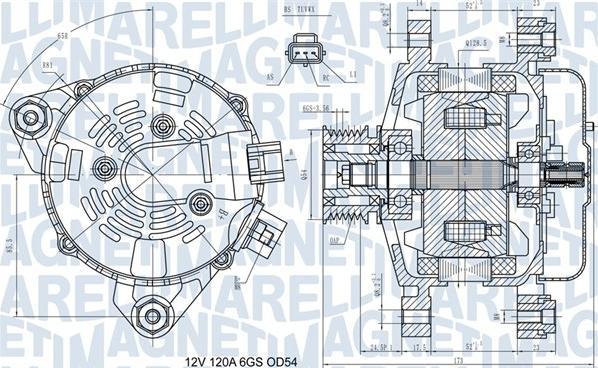 Magneti Marelli 063731557910 - Alternateur cwaw.fr