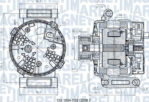 Magneti Marelli 063731557610 - Alternateur cwaw.fr