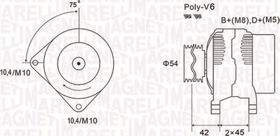 Magneti Marelli 063731564010 - Alternateur cwaw.fr