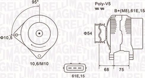 Magneti Marelli 063731584010 - Alternateur cwaw.fr