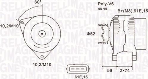 Magneti Marelli 063731580010 - Alternateur cwaw.fr