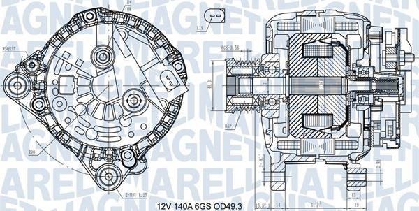 Magneti Marelli 063731576710 - Alternateur cwaw.fr