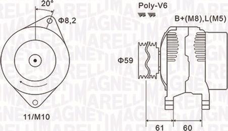 Magneti Marelli 063731643010 - Alternateur cwaw.fr