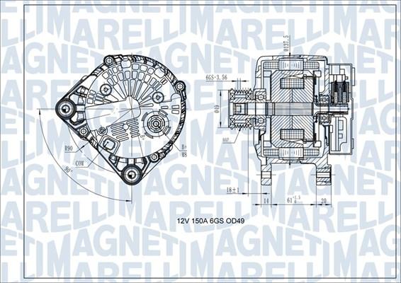 Magneti Marelli 063731618410 - Alternateur cwaw.fr