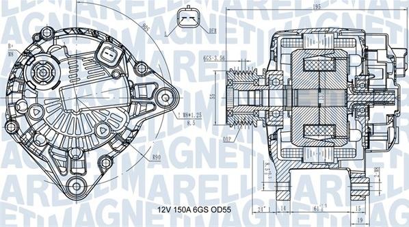 Magneti Marelli 063731617810 - Alternateur cwaw.fr