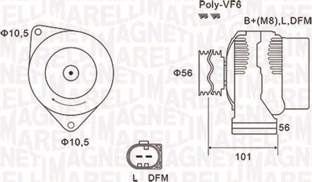 Magneti Marelli 063731689010 - Alternateur cwaw.fr