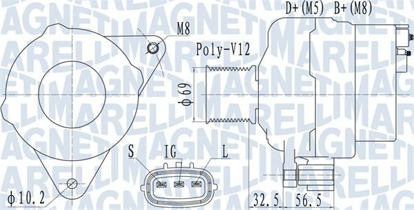 Magneti Marelli 063731633010 - Alternateur cwaw.fr