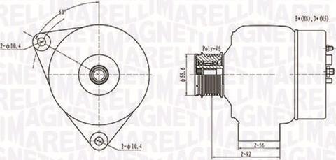 Magneti Marelli 063731090010 - Alternateur cwaw.fr