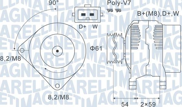 Magneti Marelli 063731143010 - Alternateur cwaw.fr