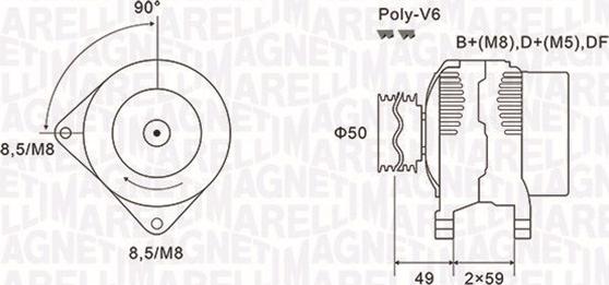 Magneti Marelli 063731147010 - Alternateur cwaw.fr