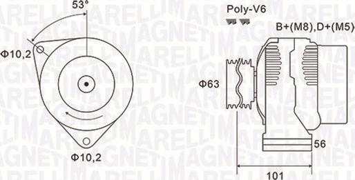 Magneti Marelli 063731152010 - Alternateur cwaw.fr