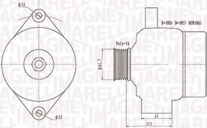 Magneti Marelli 063731890010 - Alternateur cwaw.fr