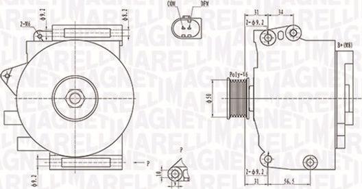 Magneti Marelli 063731859010 - Alternateur cwaw.fr