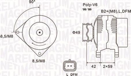 Magneti Marelli 063731863010 - Alternateur cwaw.fr