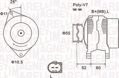 Magneti Marelli 063731837010 - Alternateur cwaw.fr