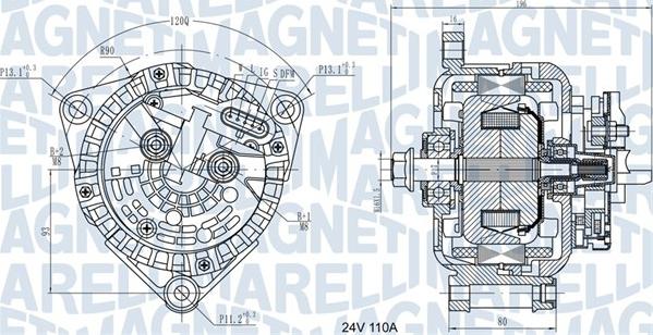 Magneti Marelli 063731871010 - Alternateur cwaw.fr