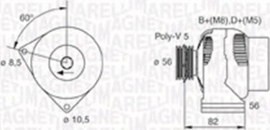 Magneti Marelli 063731305010 - Alternateur cwaw.fr