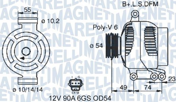 Magneti Marelli 063731388310 - Alternateur cwaw.fr