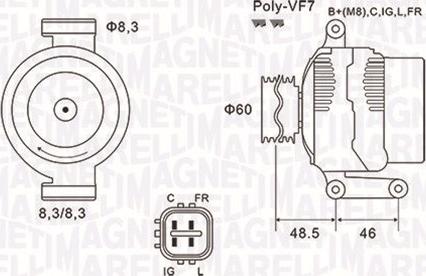 Magneti Marelli 063731726010 - Alternateur cwaw.fr