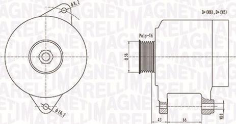 Magneti Marelli 063738250010 - Alternateur cwaw.fr